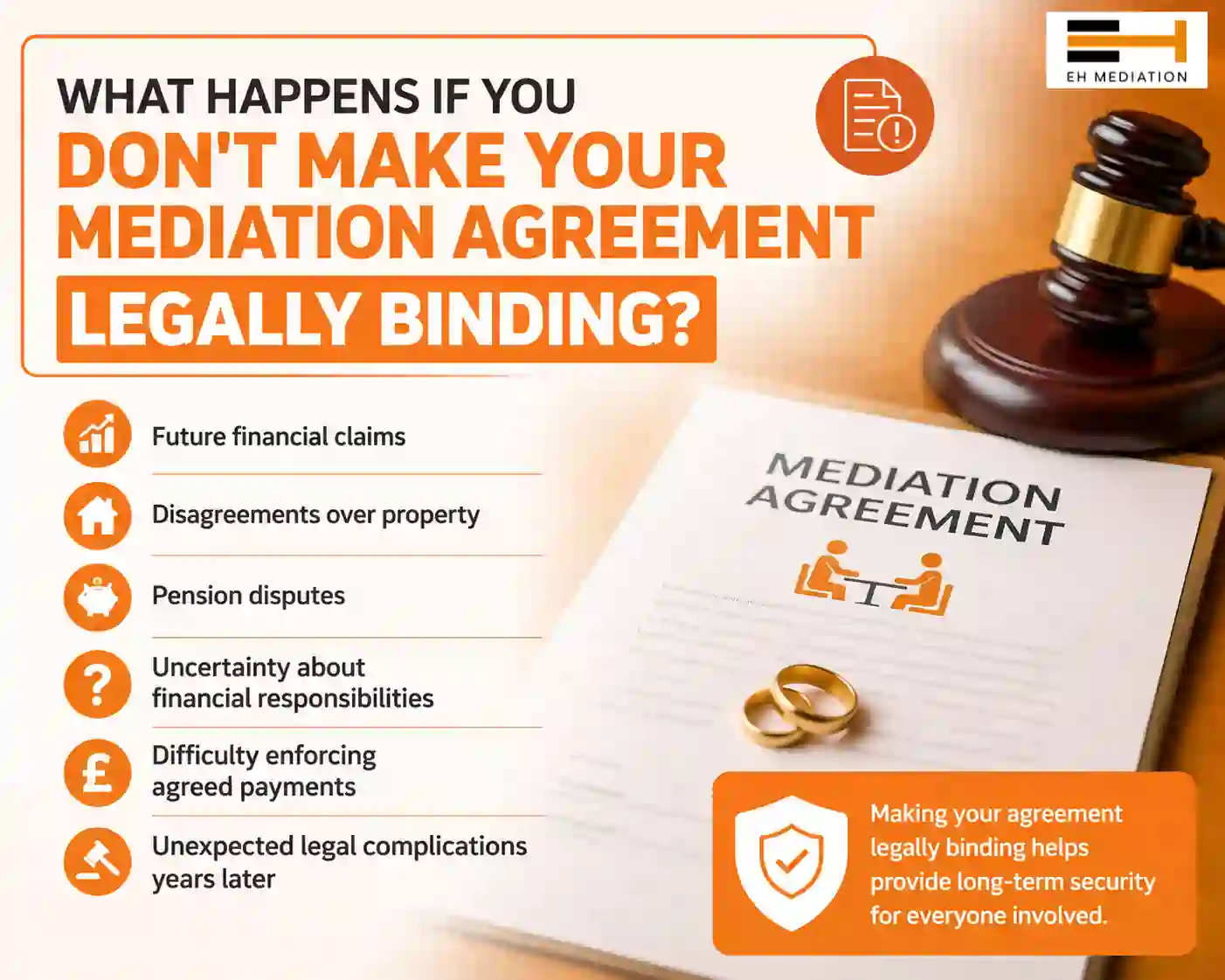 What Happens If You Don't Make Your Mediation Agreement Legally Binding Lewes?